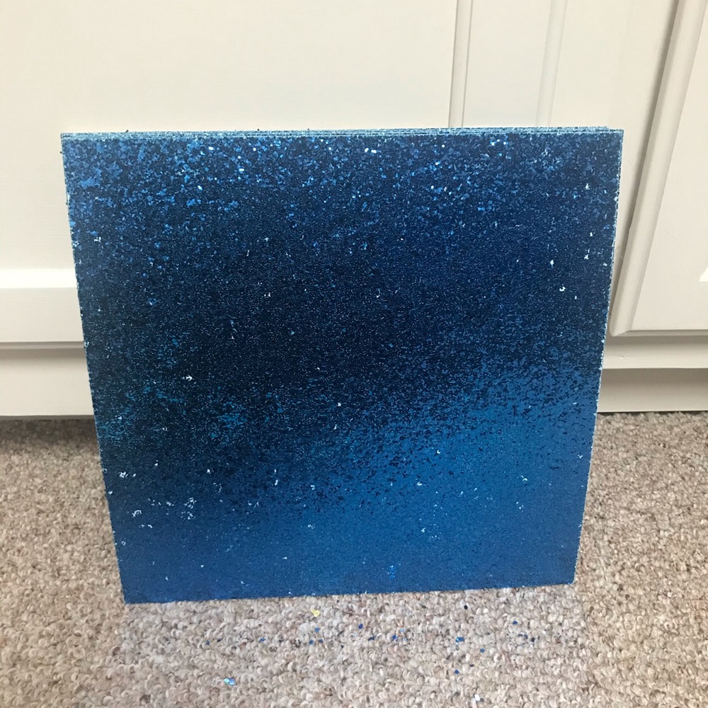 Recollections Blue Glitter Cardstock